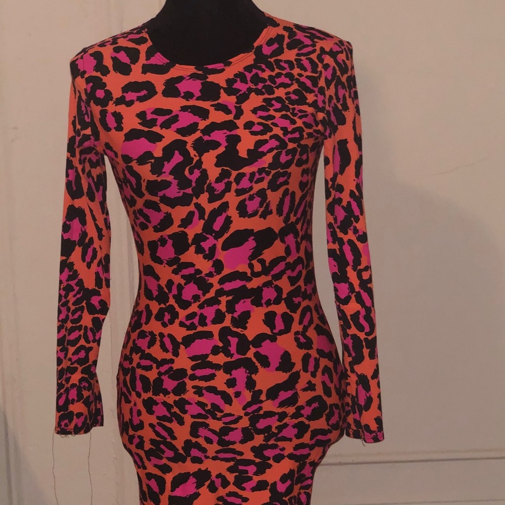 Midi Animal Print Bodicon Dress